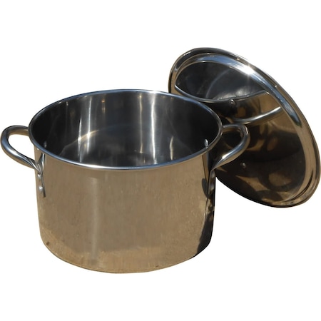 King Kooker Pot, Polished Stainless Steel, 8qt. KK8S